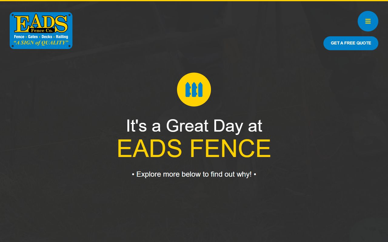 Eads Fence Company website screenshot